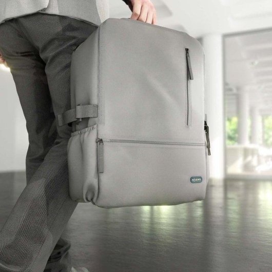 Aisens ASBG-BP087-GR Zaino sportivo idrorepellente per laptop fino a 15,6" Grigio