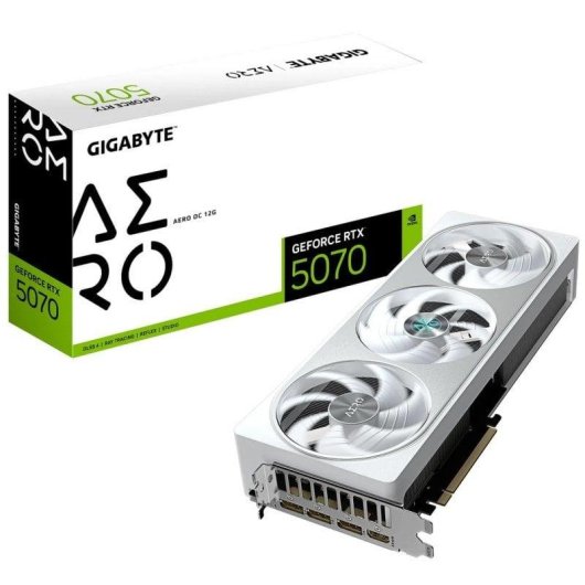 Gigabyte GeForce RTX 5070 AERO OC 12GB GDDR7 Reflex 2 RTX AI DLSS4