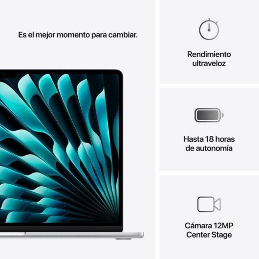 Portátil Apple MacBook Air 15,3" M4 16GB GPU 10 512GB SSD Apple macOS ecrã Liquid Retina