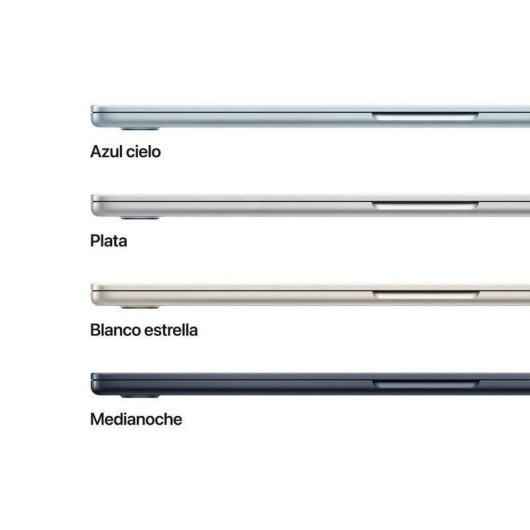 Apple MacBook Air Apple M4 10 Núcleos/16GB/256GB SSD/GPU 10 Núcleos/15.3" Blanco Estrella