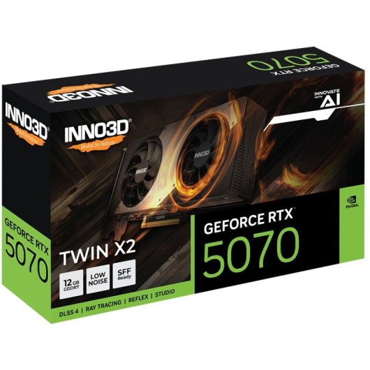 Inno3D GeForce RTX 5070 TWIN X2 12 Go GDDR7 Reflex 2 RTX AI DLSS4