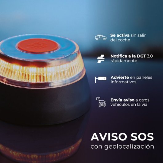 GSC Evolution V16 Baliza Señalización de Emergencia con Geolocalización