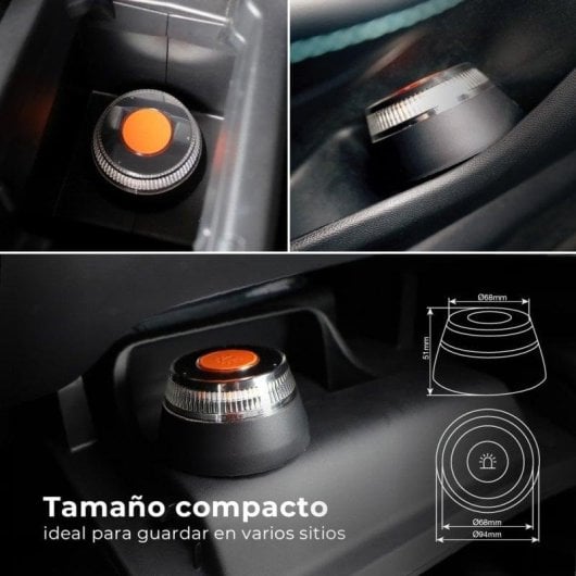 Balise V16 GSC Evolution 201800008 Homologuée DGT Géolocalisée Base magnétique IP54 Orange