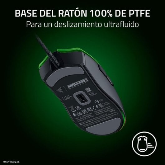 Razer Cobra Minecraft Edition Ratón Gaming Chroma RGB 8500DPI Verde