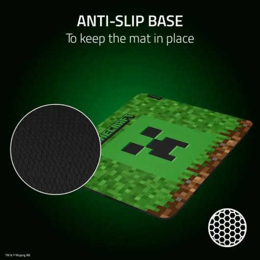 Tappetino per mouse da gioco Razer Gigantus V2 M Minecraft Edition verde