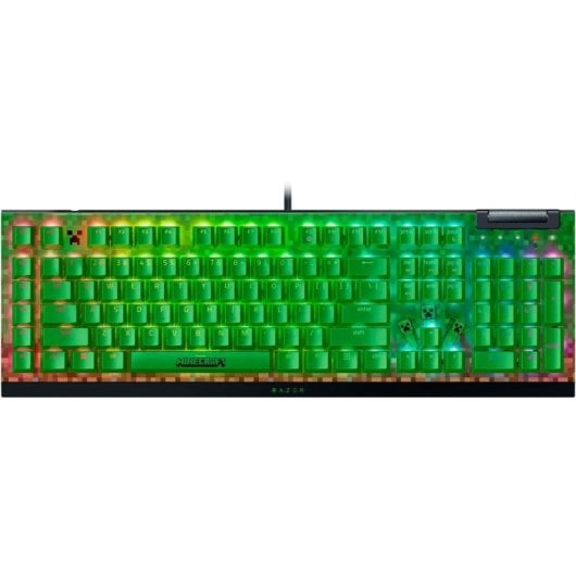 Razer BlackWidow V4 X Minecraft Edition Teclado Mecânico Gaming Switch Razer Green (EUA)