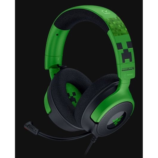 Razer Kraken V4 X Minecraft Edition Auriculares Gaming USB Verdes