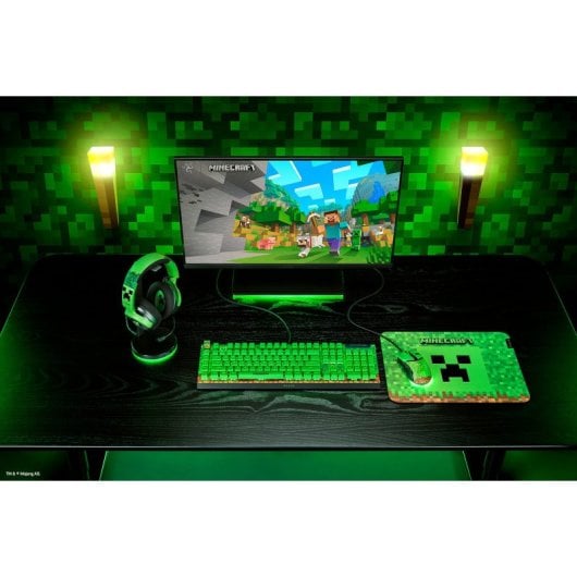 Razer Kraken V4 X Minecraft Edition Auriculares Gaming USB Verdes