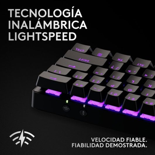 Logitech G Pro X 60 Lightspeed Teclado Inalámbrico Gaming Mecánico RGB TKL Negro