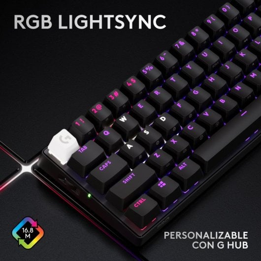 Logitech G Pro X 60 Lightspeed Teclado Inalámbrico Gaming Mecánico RGB TKL Negro