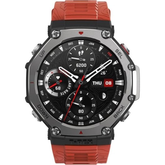 Amazfir T-Rex 3 Reloj Smartwatch AMOLED 2000nits GPS Mapas Control por Voz con IA Lava