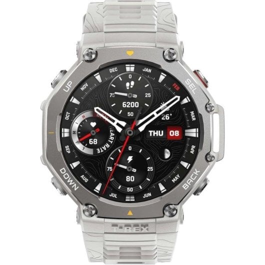 Amazfit T-Rex 3 Bluetooth GPS NFC 48,5mm AMOLED Cinzento Haze Gray M Resistência à Água 10ATM