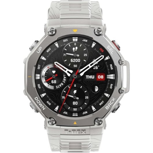 Amazfir T-Rex 3 Reloj Smartwatch AMOLED 2000nits GPS Mapas Control por Voz con IA Haze Gray