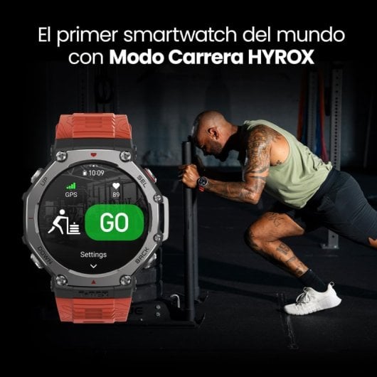 Amazfir T-Rex 3 Reloj Smartwatch AMOLED 2000nits GPS Mapas Control por Voz con IA Haze Gray