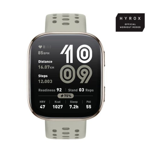 Amazfit Bip 6 Bluetooth GPS 1,97'' AMOLED Cinzento 5 ATM 140 Desportos SpO2 Pulsómetro