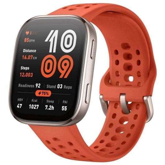 Amazfit Bip 6 Bluetooth GPS 46mm AMOLED Rosso Resistenza Acqua 5ATM SpO2 Cardiofrequenzimetro