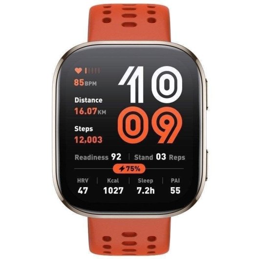 Amazfit Bip 6 Bluetooth GPS 46mm AMOLED Vermelho Resistente Água 5ATM SpO2