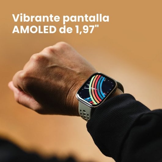 Amazfit Bip 6 Reloj Smartwatch 1.97" 2000nits Mapas Offline 140 Deportes Rojo