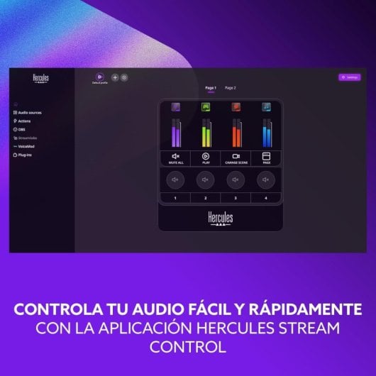 Hercules Stream Starter Kit Micrófono y Controladora para Streaming