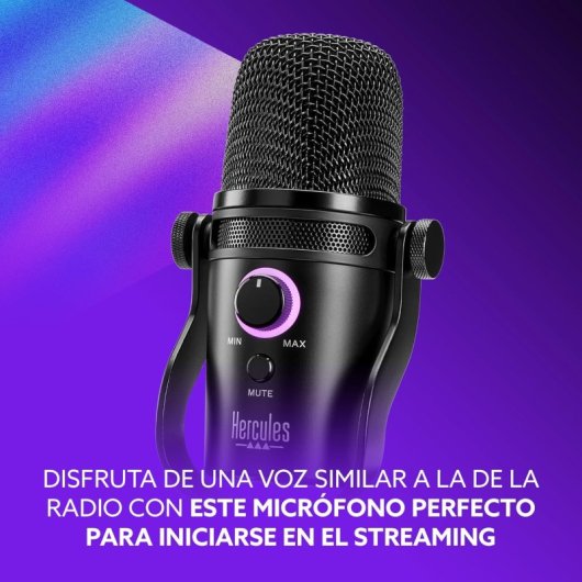 Hercules Stream Starter Kit Micrófono y Controladora para Streaming