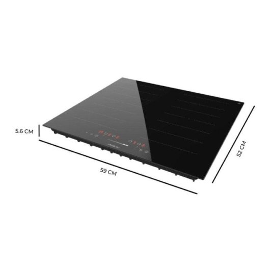Placa Cecotec Bolero Squad I 4001 Flex Indução 7200W Full Flex 59cm Preta