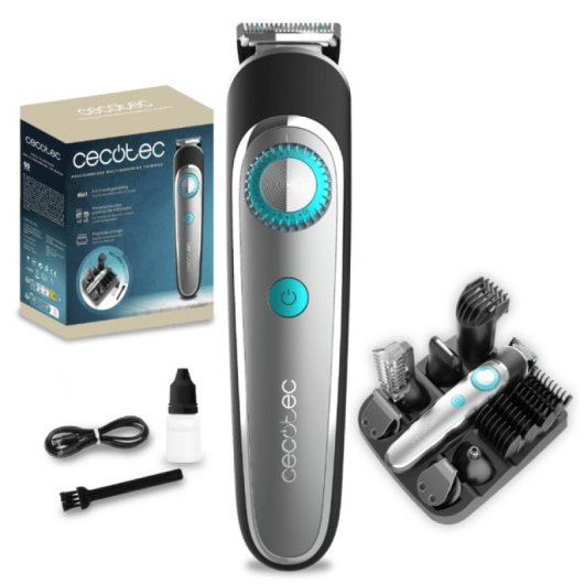 Cecotec Precisioncare Multigrooming Trimmer Cortapelos 6 Cabezales Negro
