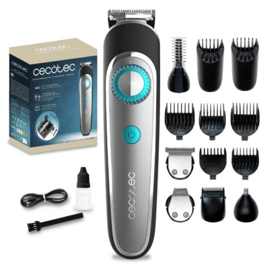 Cecotec Precisioncare Multigrooming Trimmer Cortapelos 6 Cabezales Negro