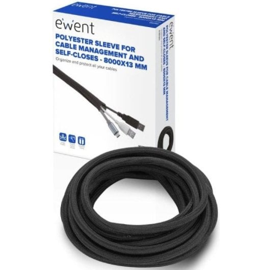 Ewent EW1561 Organizador de Cables Universal Pasacables Negro 1 pieza