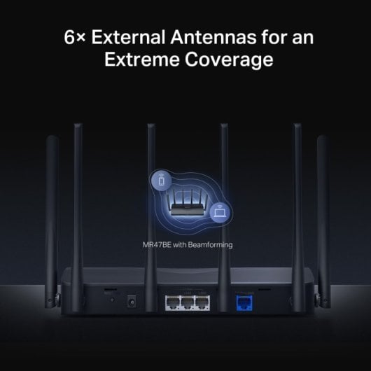 Routeur tri-bande WiFi 7 Mercusys MR47BE BE9300 4 ports 2,5 G 9,3 GBPS EasyMesh
