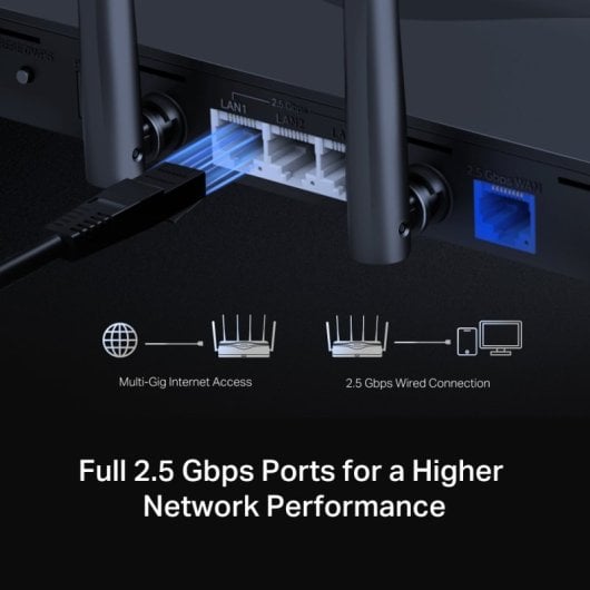 Routeur tri-bande WiFi 7 Mercusys MR47BE BE9300 4 ports 2,5 G 9,3 GBPS EasyMesh