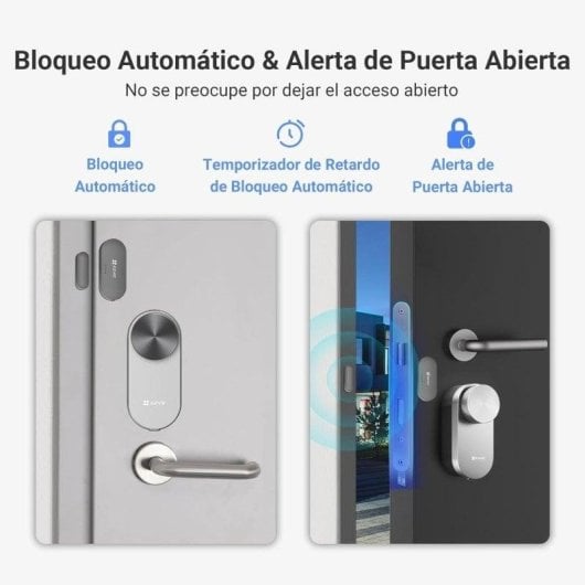 Fechadura Inteligente EZVIZ DL01 Pro Bluetooth Abertura com App Gestão Multiutilizador Alerta Porta Aberta