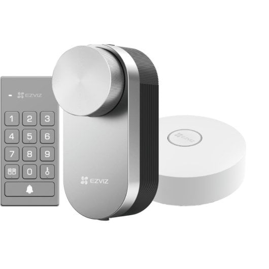 Fechadura Inteligente EZVIZ DL01 Pro WiFi Bluetooth Zigbee Abertura com App e Teclado Compatível com Multiutilizador