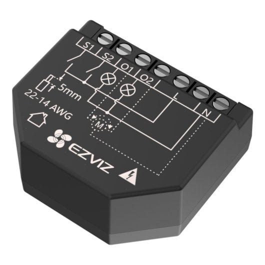 Relais intelligent à deux canaux EZVIZ T36 (stores et rideaux)