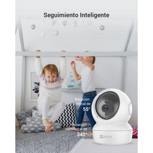 Caméra de surveillance EZVIZ H6c 2K Vision Nocturne Intérieure Audio Bidirectionnel Contrôle Vocal