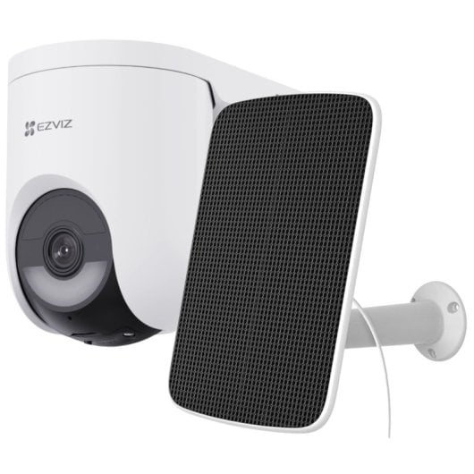 Kit de caméra de sécurité extérieure rotative à 340° alimentée par batterie EZVIZ HB8 Lite 2K+ QHD + panneau solaire