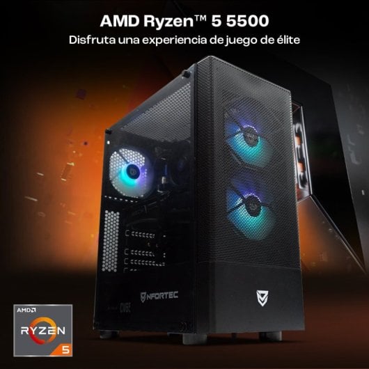 PcCom Lite AMD Ryzen 5 5500 / 16 GB / 1 TB SSD / RTX 3050 Nero + Windows 11 Home