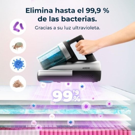 Cecotec Conga Rockstar 4000 Mattress Aspirador De Colchón 400W Inox