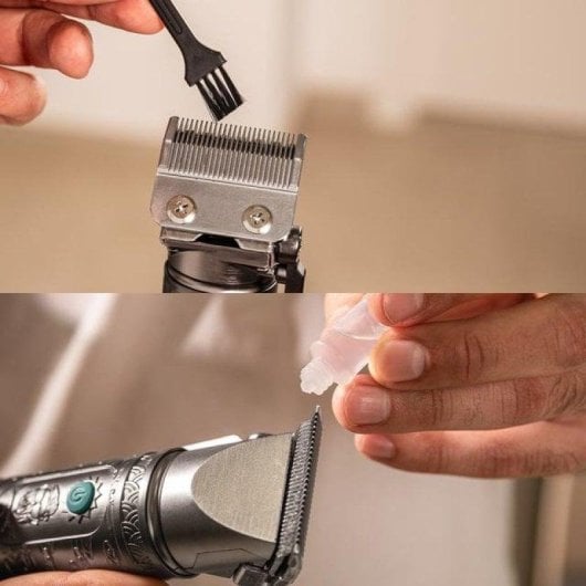 Tondeuse Cecotec PrecisionCare Samurai Clipper 10 guides coupe inox 200 min LCD