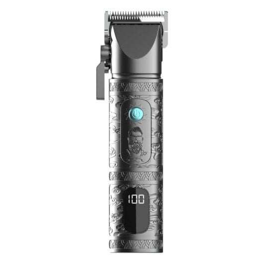 Tondeuse Cecotec PrecisionCare Samurai Clipper 10 guides coupe inox 200 min LCD