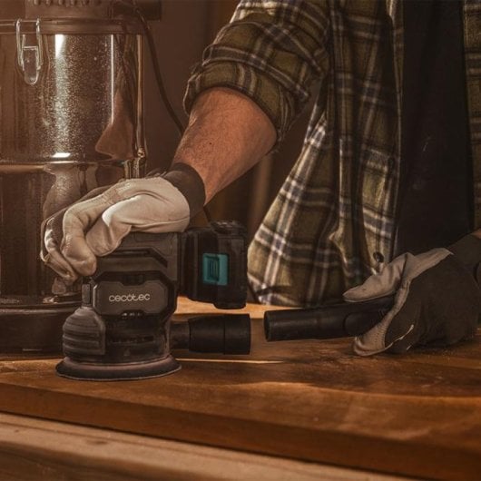 Cecotec PerfectSurface 2120 Rotate Levigatrice a Batteria 21V 360º 12 Pezzi di Ricambio Nero