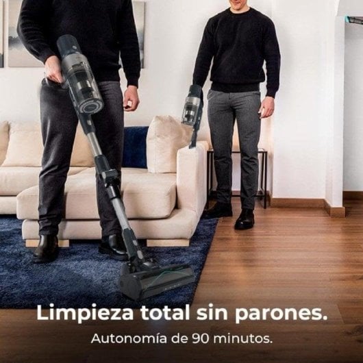 Akku Staubsauger Cecotec Conga Rockstar 5500 Hurricane Station Pet Flex 700W 90 Minuten Anti-Verhedderung Tierhaare LED-Flexrohr