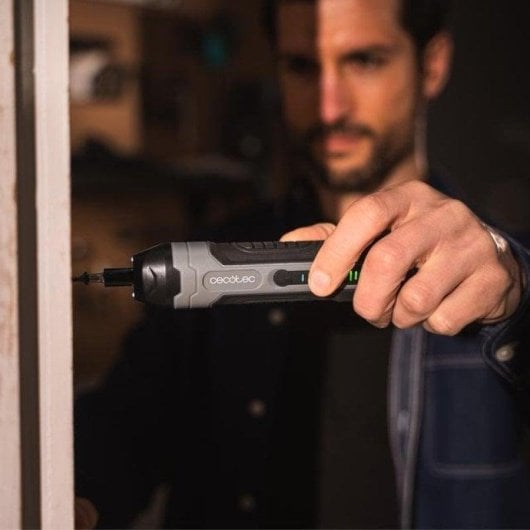 Tournevis électrique Cecotec EasyGyro 3000 Pocket Compact LED USB-C Noir