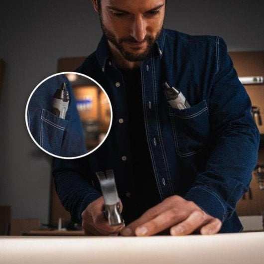 Tournevis électrique Cecotec EasyGyro 3000 Pocket Compact LED USB-C Noir