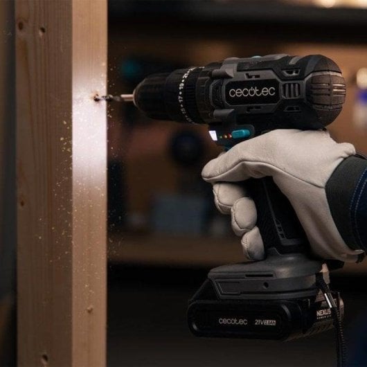 Akku-Schlagbohrschrauber Cecotec PowerForce 2120 Impact 21V 2 Akkus LED 45Nm 27000ipm
