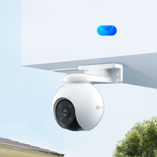EZVIZ H8 Pro 2K Cámara de Seguridad WiFi para Exteriores Panorámica 350º Visión Nocturna
