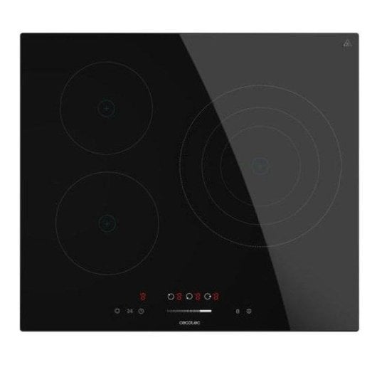 Plaque Vitrocéramique Cecotec Bolero Squad V 3100 3 Zones 5700W Contrôle Tactile Noir
