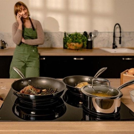 Plaque Vitrocéramique Cecotec Bolero Squad V 3100 3 Zones 5700W Contrôle Tactile Noir