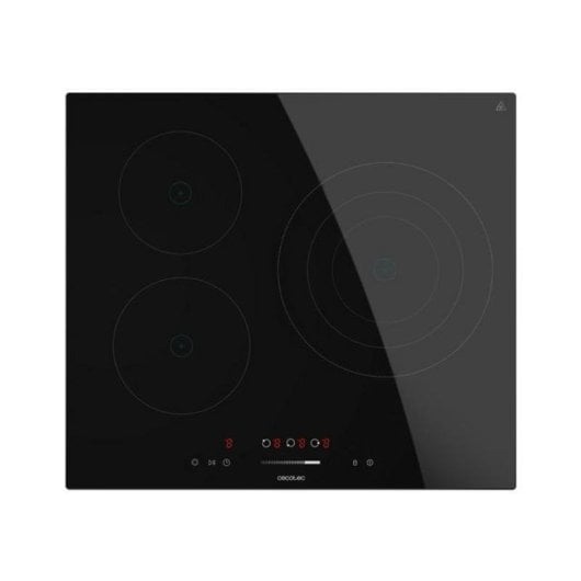 Plaque Vitrocéramique Cecotec Bolero Squad V 3100 3 Zones 5700W Contrôle Tactile Noir