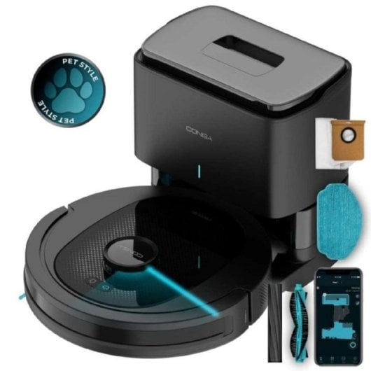 Aspirateurs Robots et Laveur Cecotec Conga 8490 Ultimate Ultra Power Home Vidage Automatique Navigation Laser 7.000 Pa