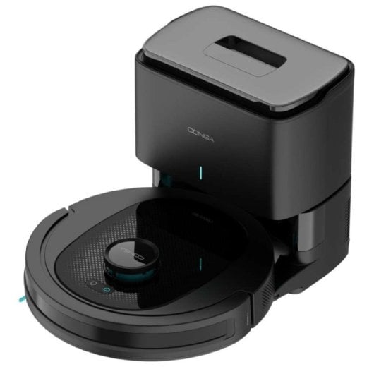 Aspirateur robot domestique Cecotec Conga 8490 Ultimate Ultra Power, navigation laser, contrôle par application, base auto-vidante 2,5 L, 7000 Pa.